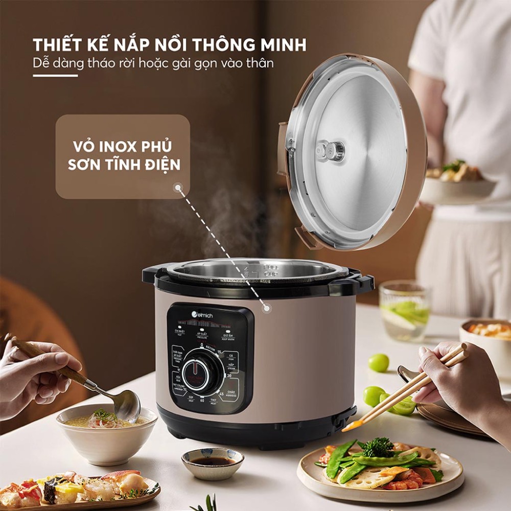 Nồi áp suất điện Elmich PCE-8792 5 lít - Hàng chính hãng