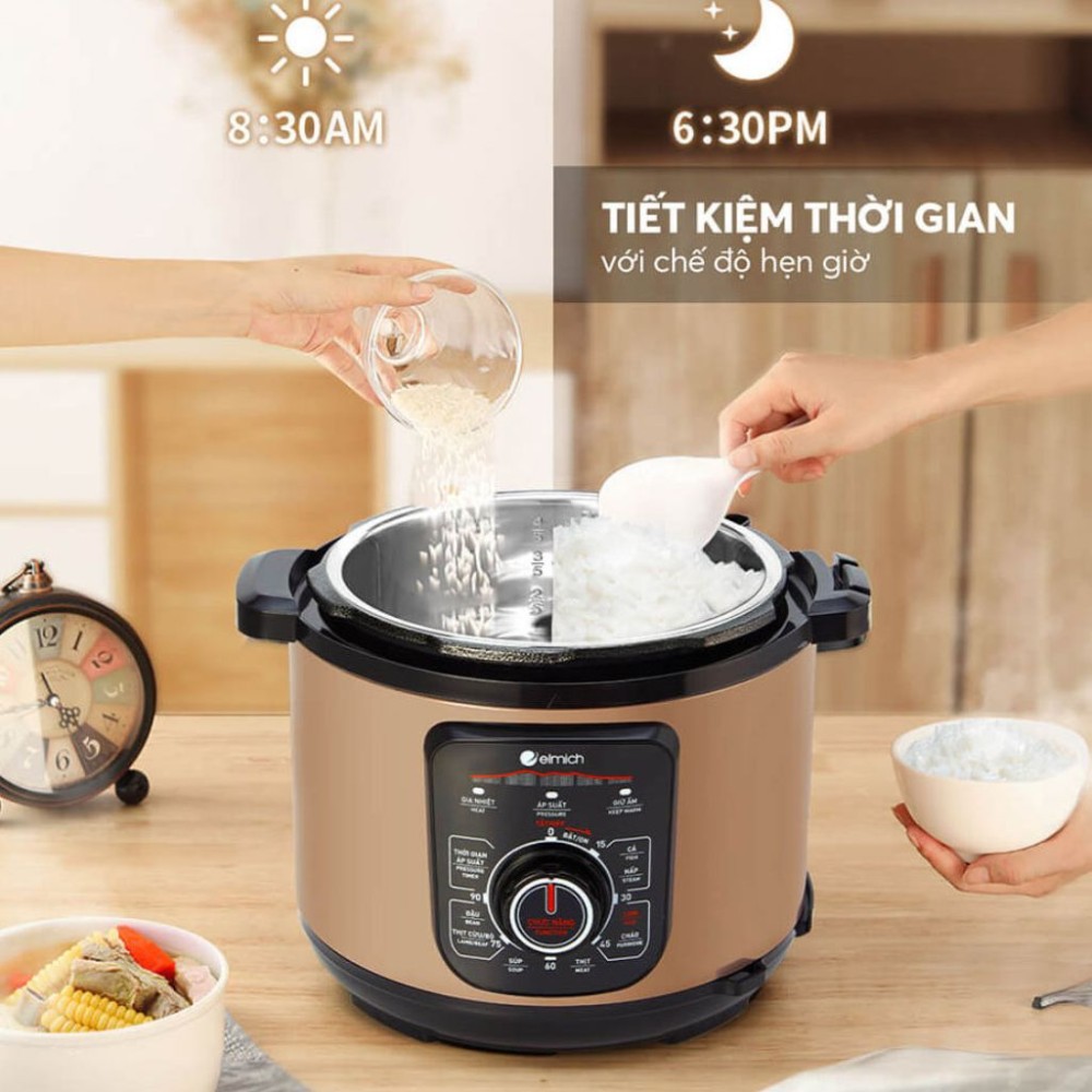 Nồi áp suất điện Elmich PCE-8792 5 lít - Hàng chính hãng