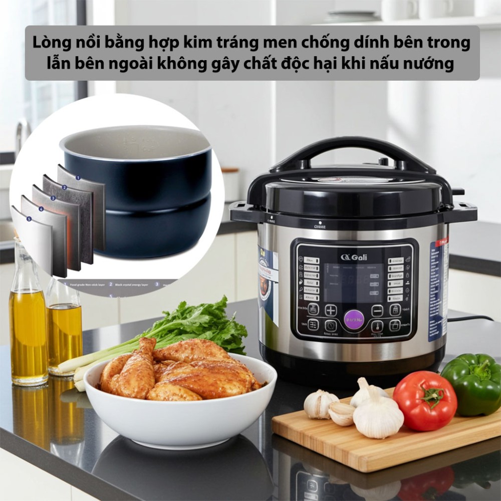 Nồi áp suất điện Gali GL-1606B - Hàng chính hãng