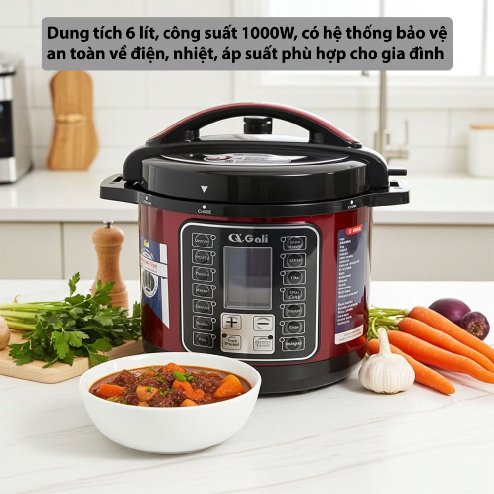 Nồi áp suất Gali GL-1606R - Hàng chính hãng