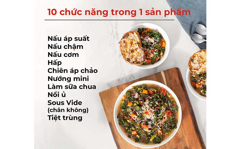 Nồi áp suất điện Instant Pot Pro 10-in-1 - Hàng chính hãng