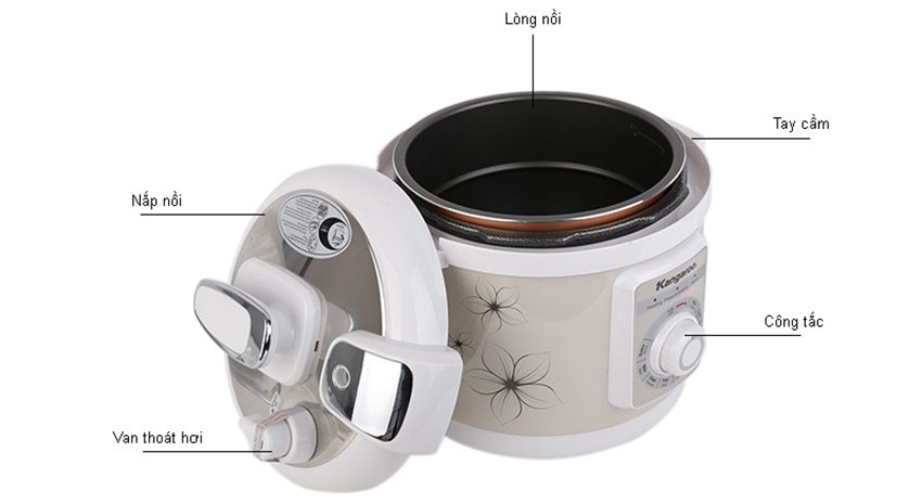 Nồi áp suất điện Kangaroo KG280M - Hàng chính hãng
