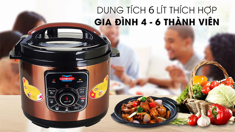 Nồi áp suất điện Ladomax HA-7860 - Hàng chính hãng