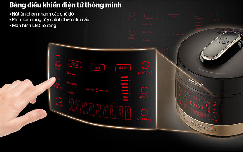 Nồi áp suất điện tử Sunhouse Mama SHD1585B - Hàng chính hãng