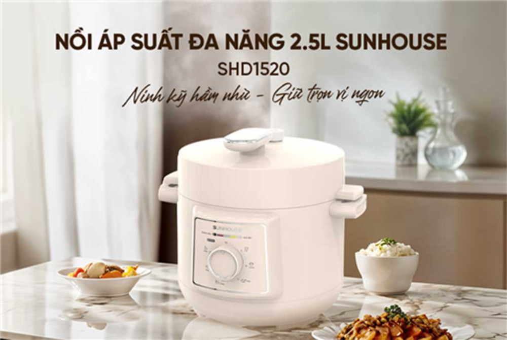 Nồi áp suất điện đa năng Sunhouse SHD-1520 - Hàng chính hãng