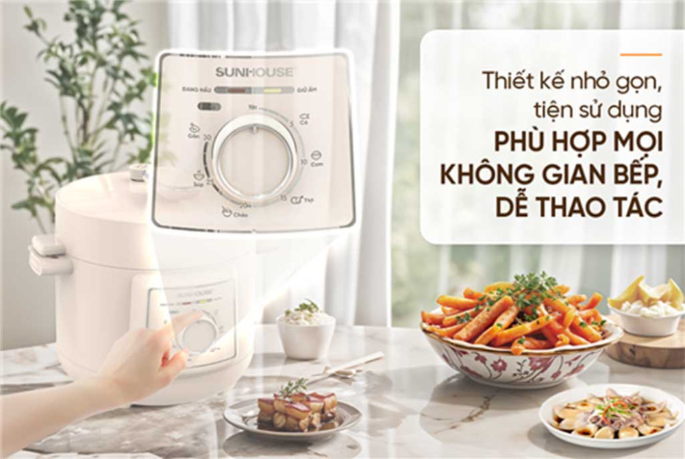 Nồi áp suất điện đa năng Sunhouse SHD-1520 - Hàng chính hãng