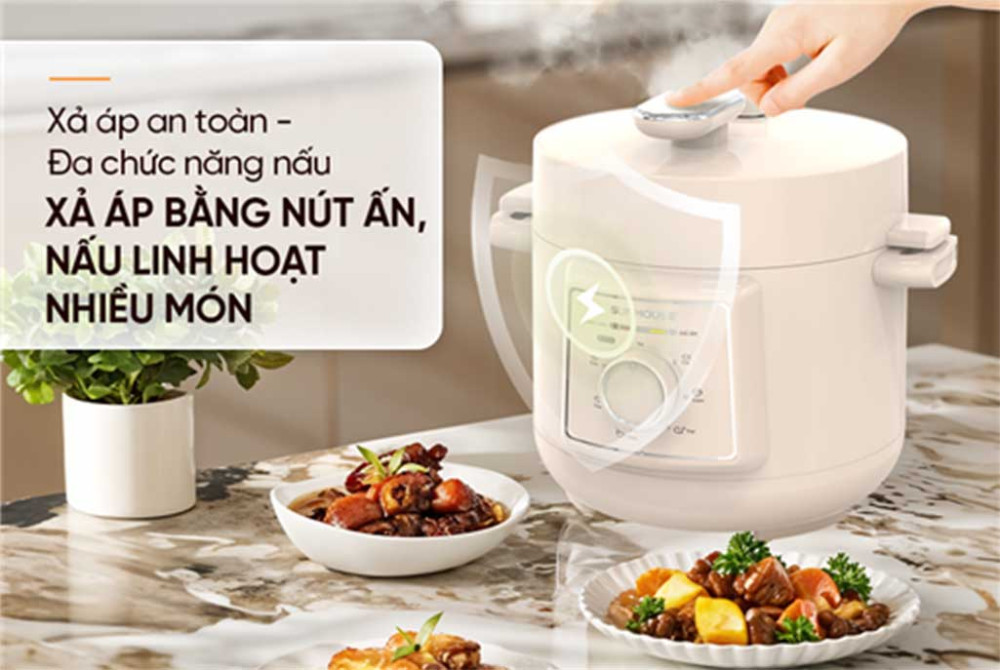 Nồi áp suất điện đa năng Sunhouse SHD-1520 - Hàng chính hãng