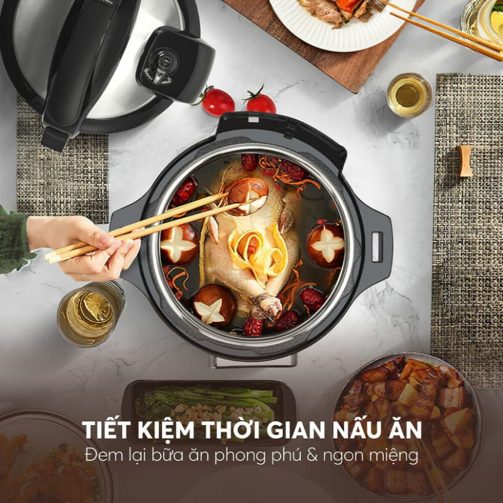 Nồi áp suất điện tử Elmich 6 lít PCE-9000 - Hàng chính hãng