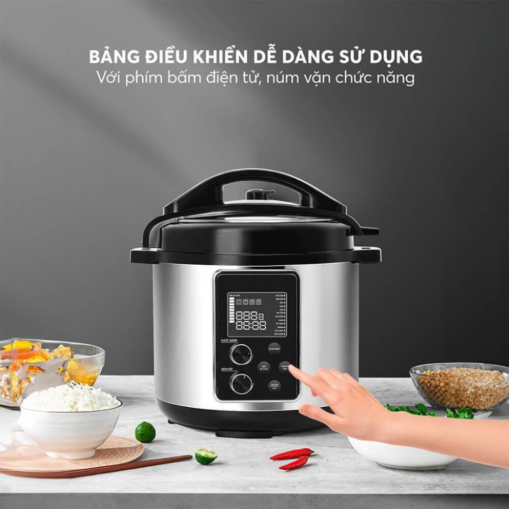 Nồi áp suất điện tử Elmich 6 lít PCE-9000 - Hàng chính hãng
