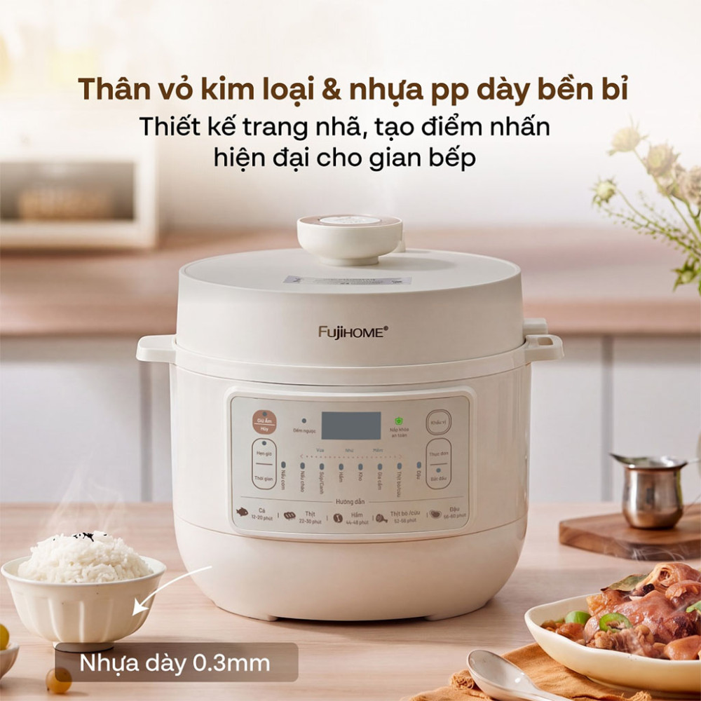 Nồi áp suất điện tử Fujihome PS04 - Hàng chính hãng