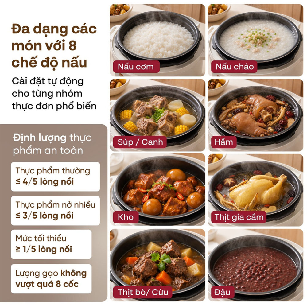 Nồi áp suất điện tử Fujihome PS04 - Hàng chính hãng