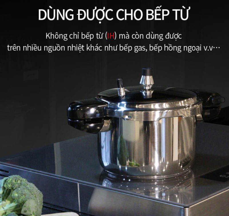 Nồi áp suất inox PoongNyun HNVPC-10(IH) - 5.3 lí - Hàng chính hãng