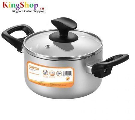 Nồi canh hợp kim nhôm oxy hóa mềm Supor H06011-3 - Dung tích 5.4L - Hàng chính hãng