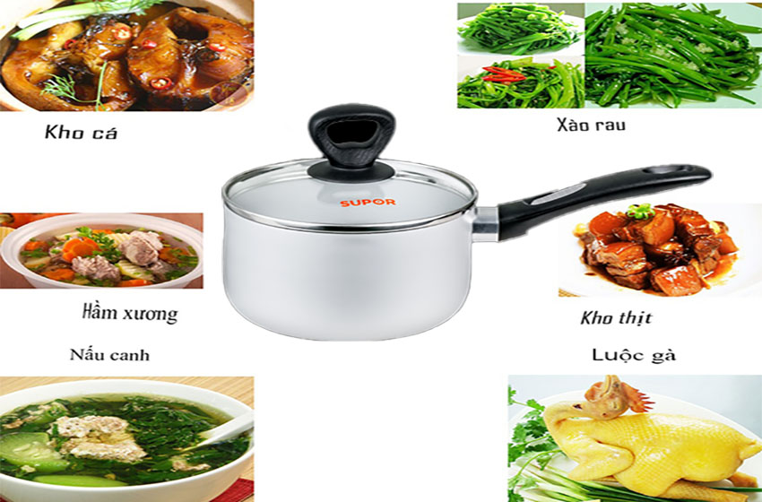 Nồi canh nhôm oxy hóa mềm Comfort Supor S30A18 - Hàng chính hãng