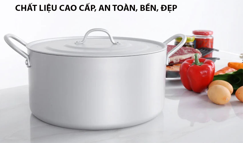 Nồi canh nhôm oxy hóa mềm Healthy Supor HT08008-4 - Hàng chính hãng
