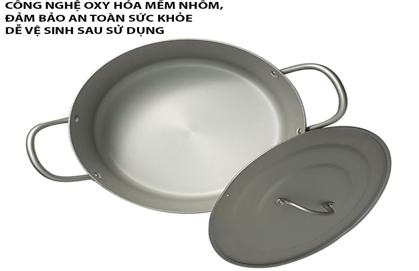 Nồi canh nhôm oxy hóa mềm Healthy Supor HT08008-4 - Hàng chính hãng