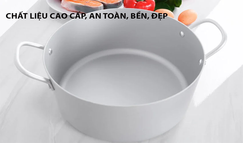 Nồi canh nhôm oxy hóa mềm Healthy Supor HT08008-8 - Hàng chính hãng