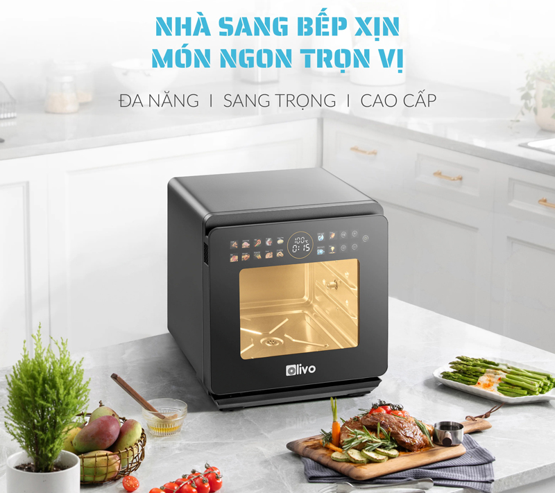 Nồi chiên hấp đa năng Olivo SF1600 - Hàng chính hãng