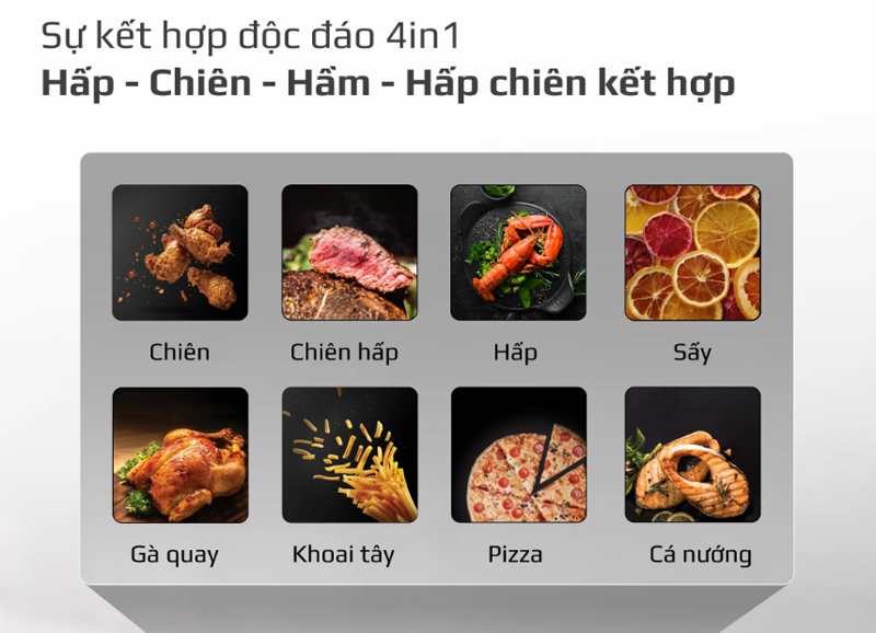 Nồi chiên hấp đa năng Olivo SF1600 - Hàng chính hãng