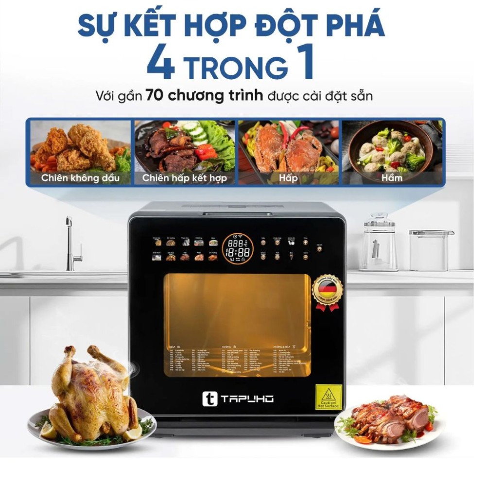Nồi chiên hơi nước Tapuho TSF16 COLOR PLUS - Hàng chính hãng