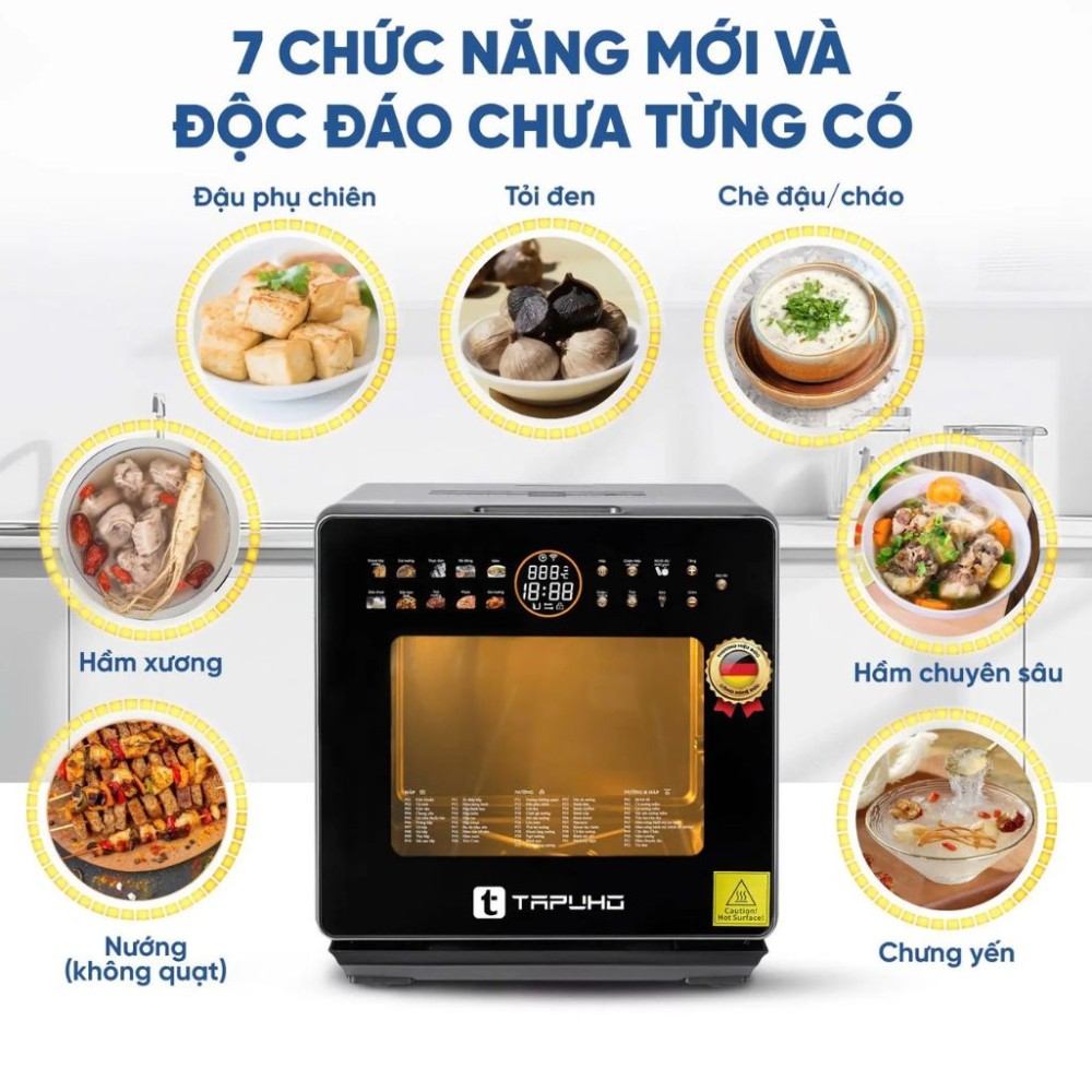 Nồi chiên hơi nước Tapuho TSF16 COLOR PLUS - Hàng chính hãng