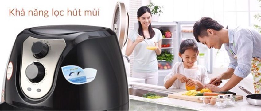 Nồi chiên không dầu 4L Perfect GLA-609B - Hàng chính hãng
