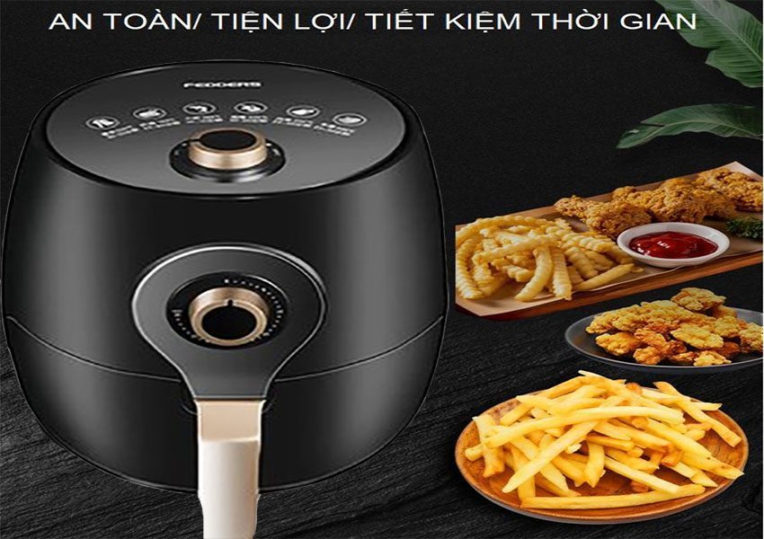 Nồi chiên không dầu 6L Fedders ZNC351-2 - Hàng chính hãng
