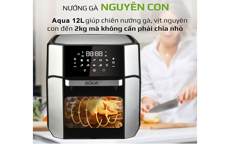 Nồi chiên không dầu điện tử Aqua HQ-779 - Hàng chính hãng