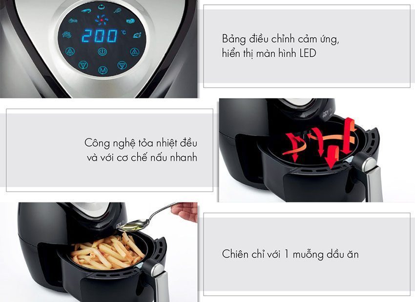 Nồi chiên không dầu Ariete MOD.4616 - Hàng chính hãng
