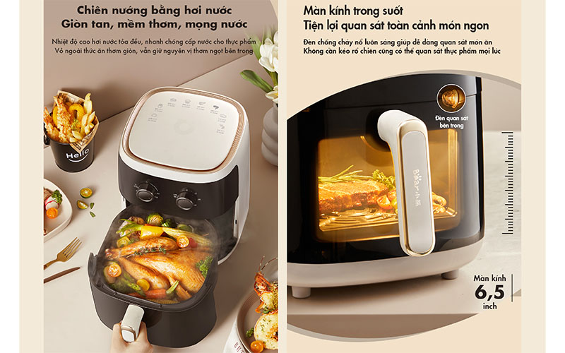 Nồi chiên không dầu Bear QZG-F15C7 - Hàng chính hãng