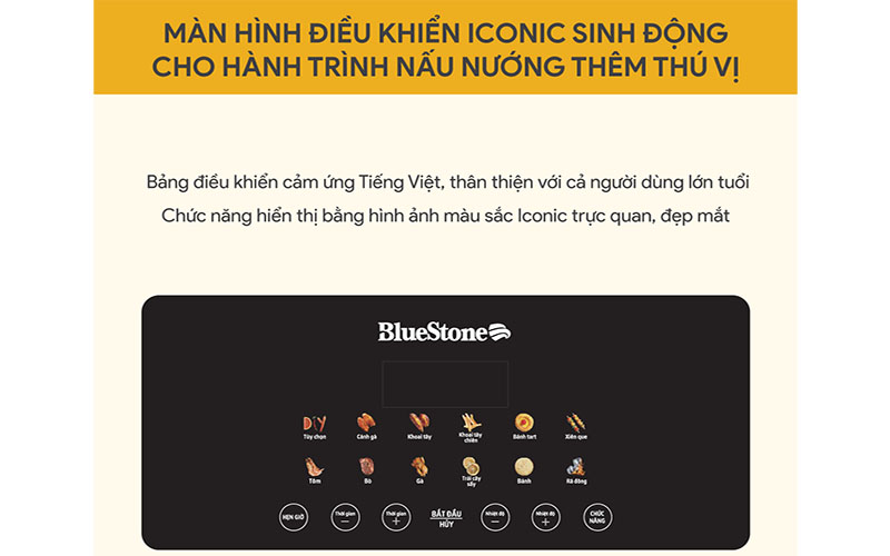 Nồi chiên không dầu BlueStone AFB-5861 - Hàng chính hãng