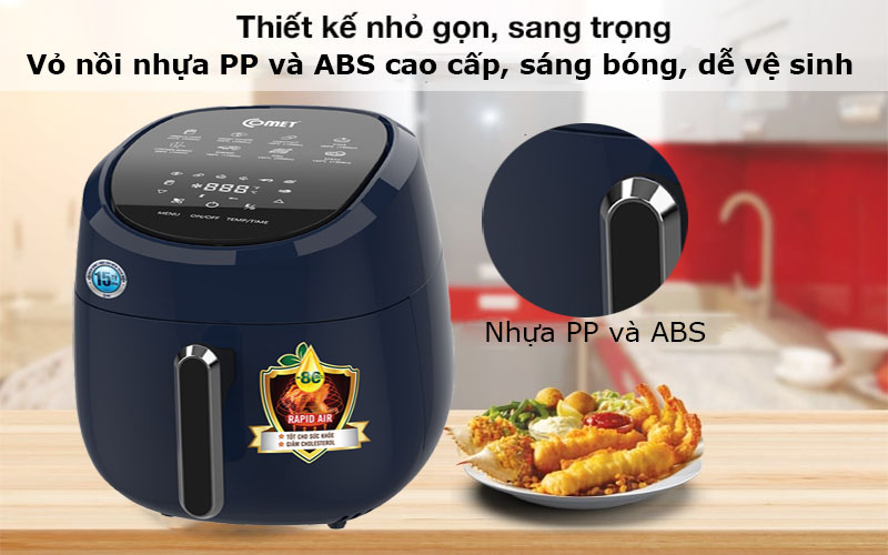 Nồi chiên không dầu Comet CM6838 - Hàng chính hãng