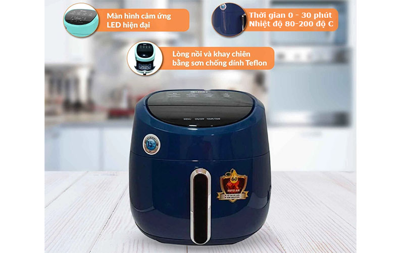 Nồi chiên không dầu Comet CM6838 - Hàng chính hãng