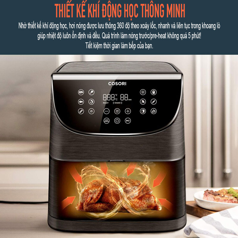 Nồi chiên không dầu Cosori CP158-AF - Hàng chính hãng