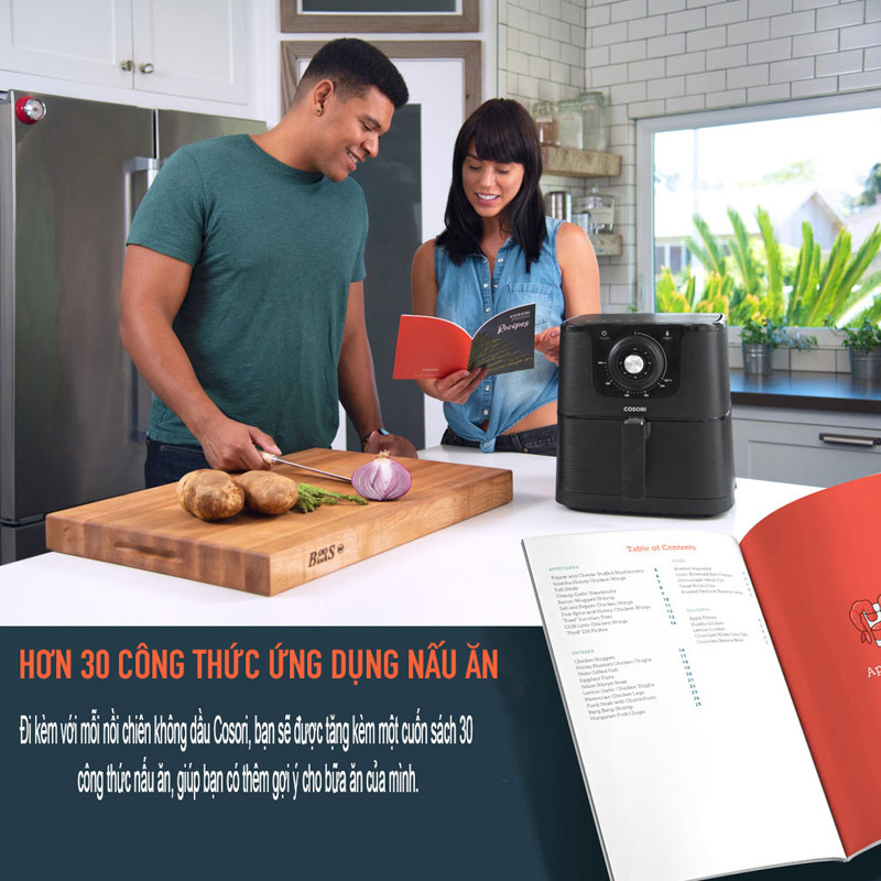 Nồi chiên không dầu Cosori CP158-AF - Hàng chính hãng