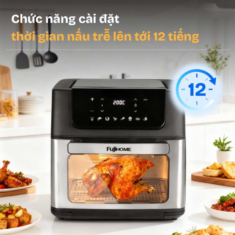 Nồi chiên không dầu Fujihome A16D - Hàng chính hãng