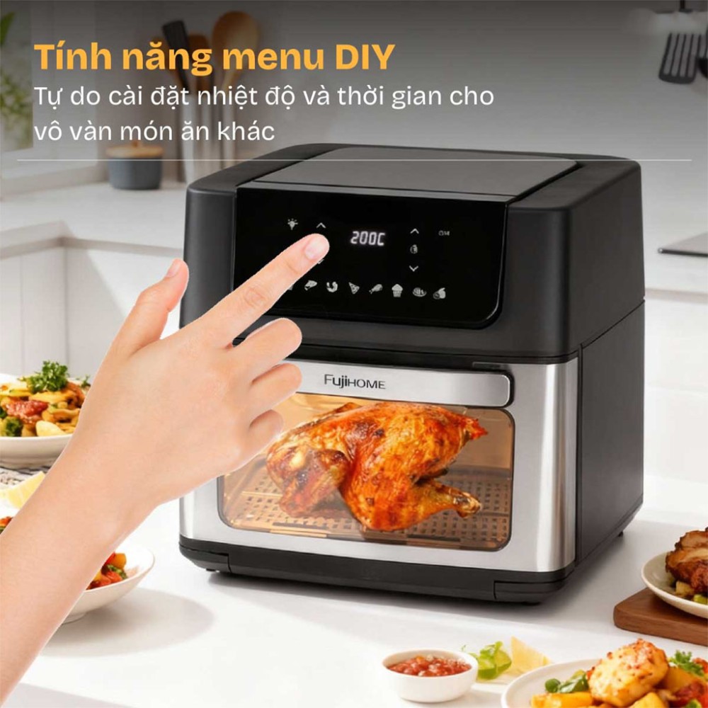 Nồi chiên không dầu Fujihome A16D - Hàng chính hãng