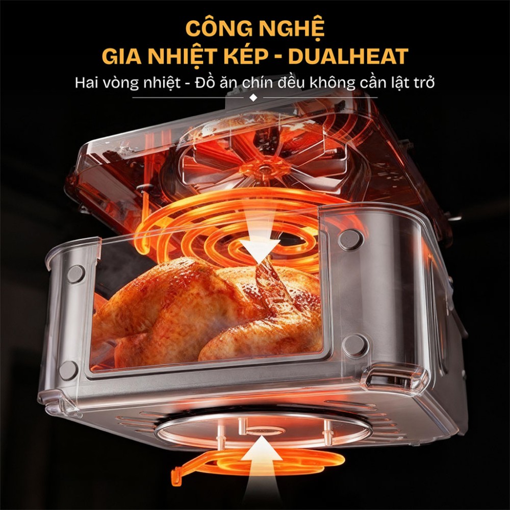 Nồi chiên không dầu Fujihome A7DH - Hàng chính hãng