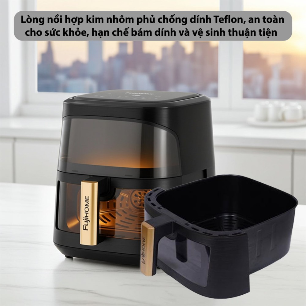 Nồi chiên không dầu Fujihome A8DG1NEW - Hàng chính hãng