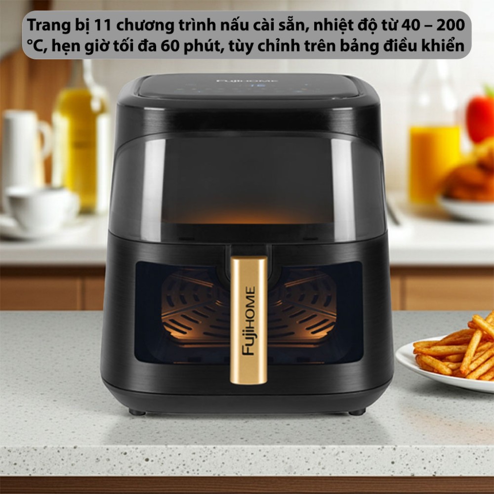 Nồi chiên không dầu Fujihome A8DG1NEW - Hàng chính hãng