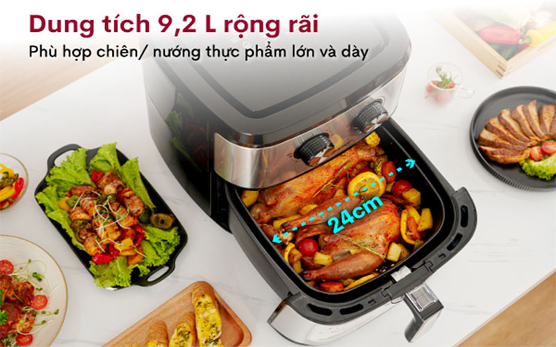 Nồi chiên không dầu Fujihome A9 - Hàng chính hãng