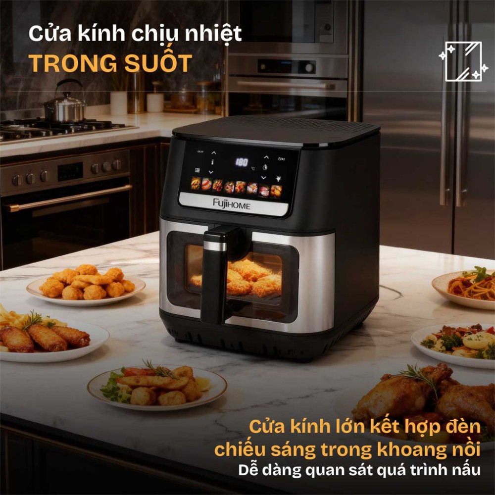 Nồi chiên không dầu Fujihome A9DH - Hàng chính hãng