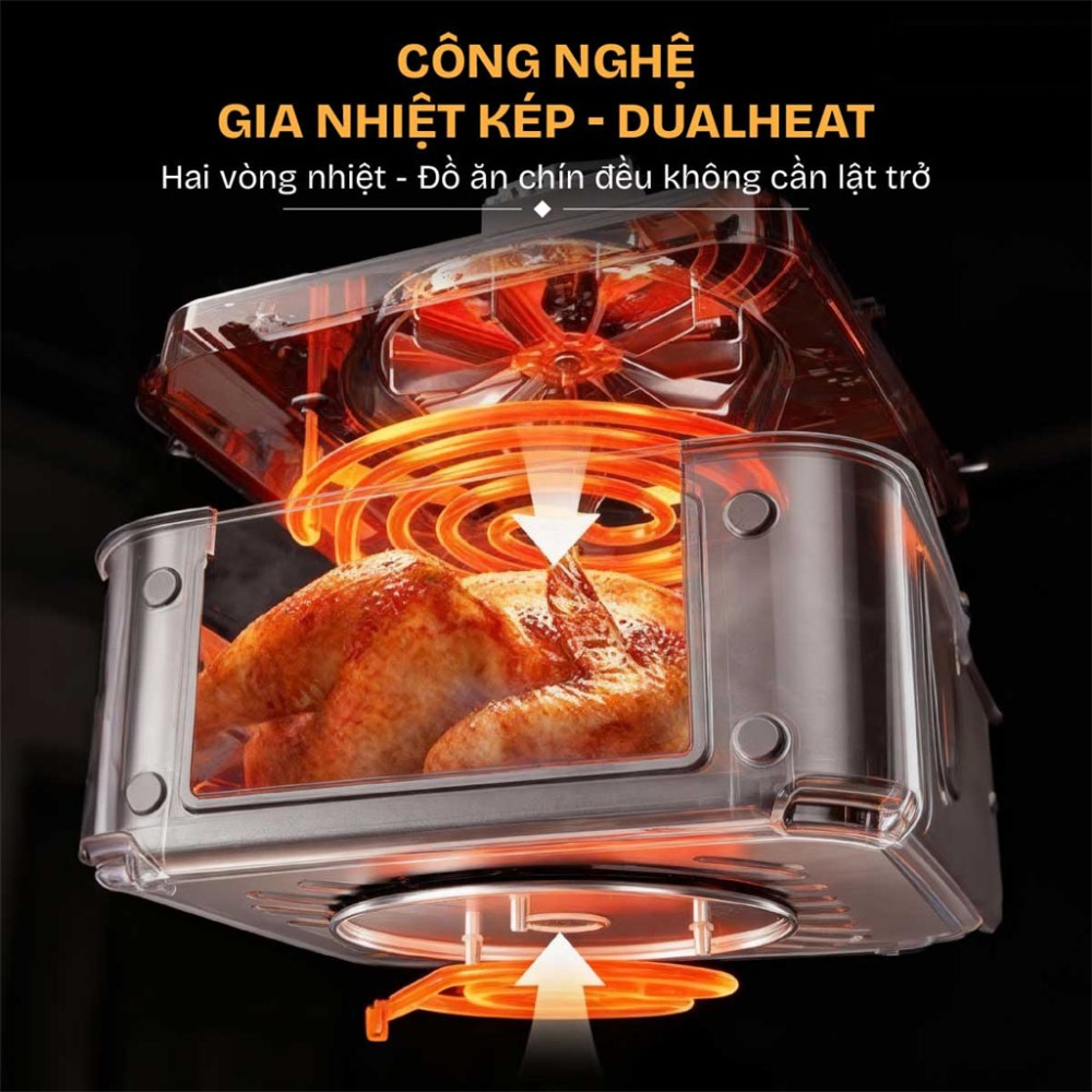 Nồi chiên không dầu Fujihome A9DH - Hàng chính hãng