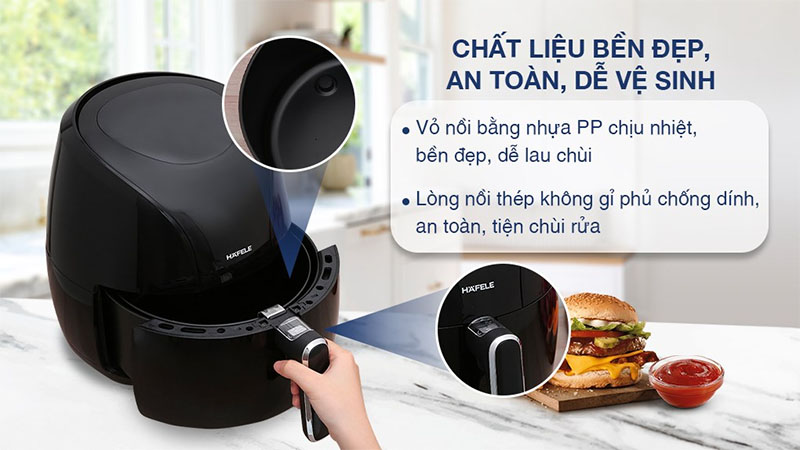 Nồi chiên không dầu Hafele HS-AF601B - Hàng chính hãng