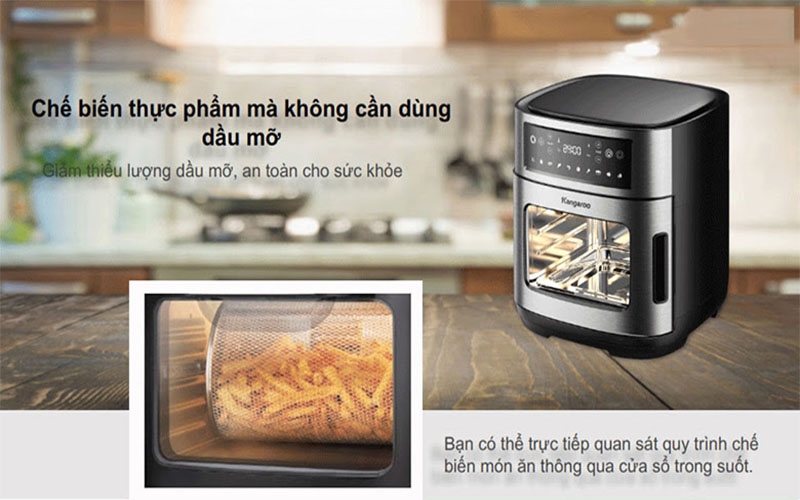 Nồi chiên không dầu Kangaroo KG12AF1A - Hàng chính hãng