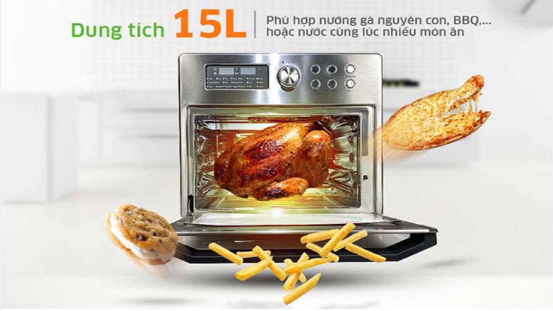 Nồi chiên không dầu Kangaroo KG15AF3A - Hàng chính hãng