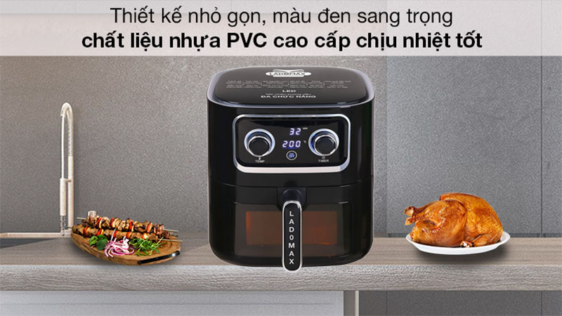 Nồi chiên không dầu Ladomax HA-5610 - Hàng chính hãng