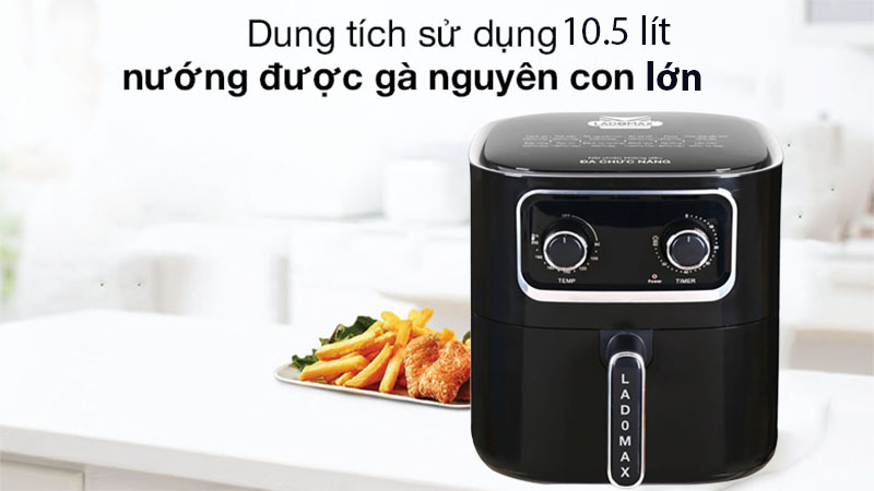 Nồi chiên không dầu Ladomax HA-5619 - Hàng chính hãng