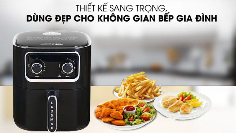 Nồi chiên không dầu Ladomax HA-5619 - Hàng chính hãng