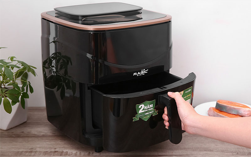 Nồi chiên không dầu kết hợp hấp Magic Eco S07 - Hàng chính hãng